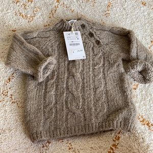 NWT Zara Baby Cable Knit Sweater